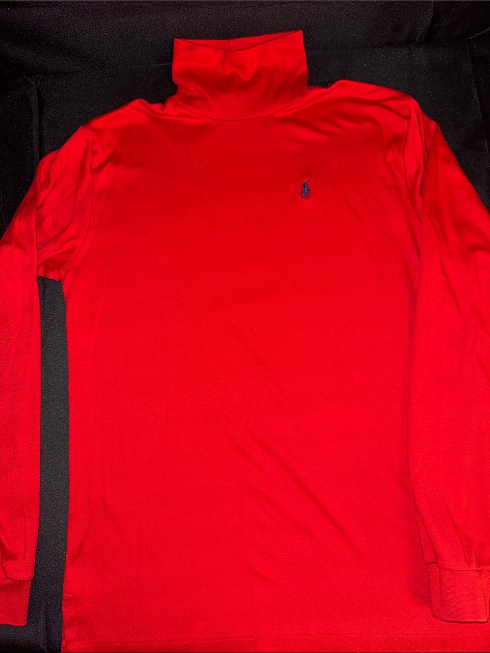 Polo by Ralph Lauren Red Long-Sleeve Turtleneck Shirt